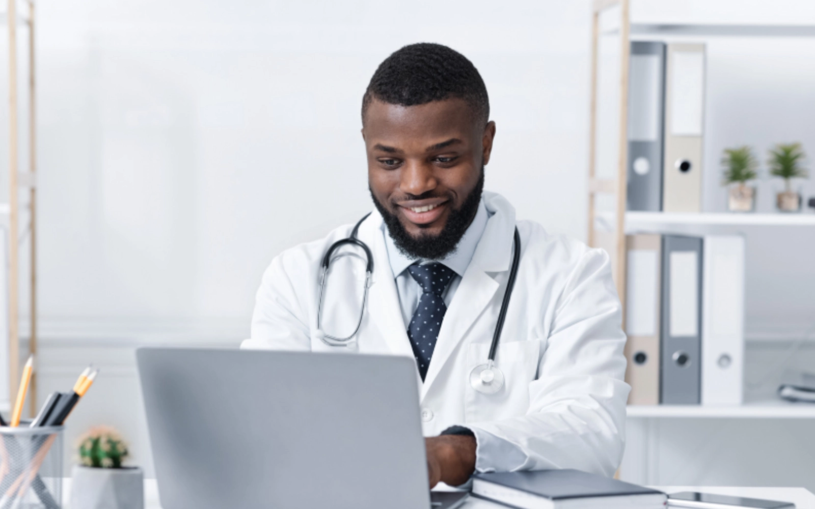 Illustrated medical professional